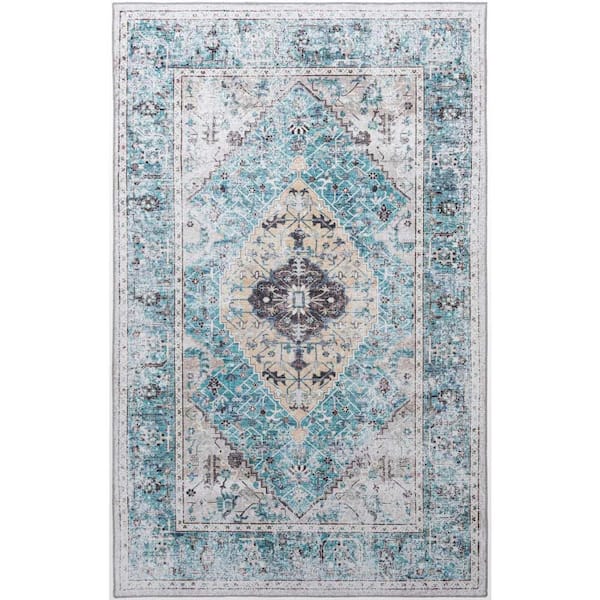 Unique Loom Yara Yash Seaglass 5 ft. 1 in. x 8 ft. Area Rug