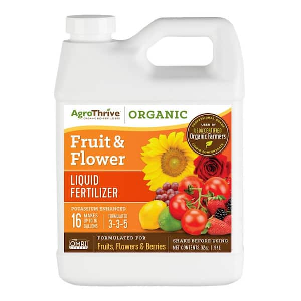 AgroThrive 32 oz. Fruiting and Flowering Organic Liquid Fertilizer