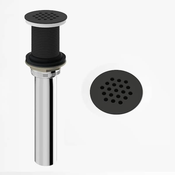 Vessel Bathroom Sink Drain in Matte Black