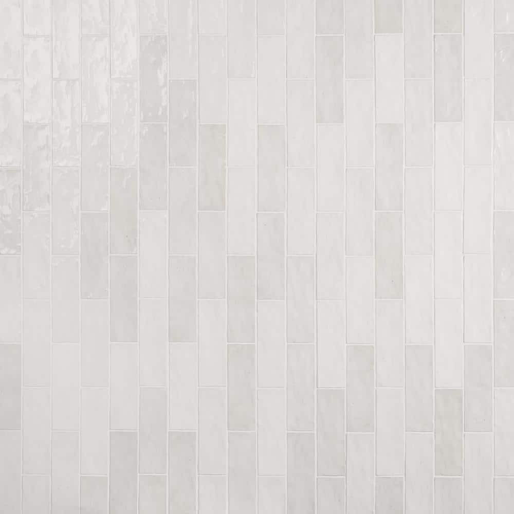 Kingston White 3" x 8" Glazed Ceramic Subway Wall Tile
