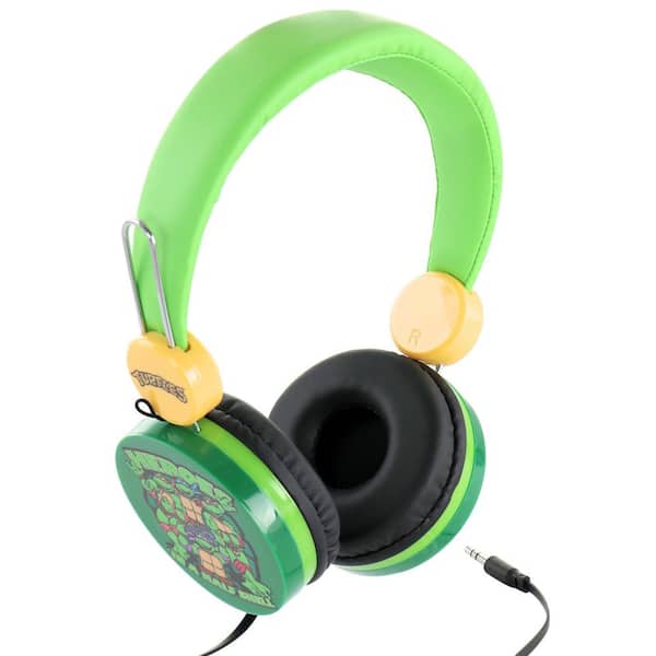 smal Turbulens høflighed Sakar Rise of The Teenage Mutant Ninja Turtles High Quality Wired Headphones  in Green 985114830M - The Home Depot