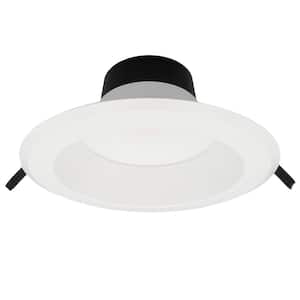 Capella 8 in. Commercial Downlight 120-277 Volt Integrated LED Recessed Light Trim Adjustable CCT Lumen Boost Wattage