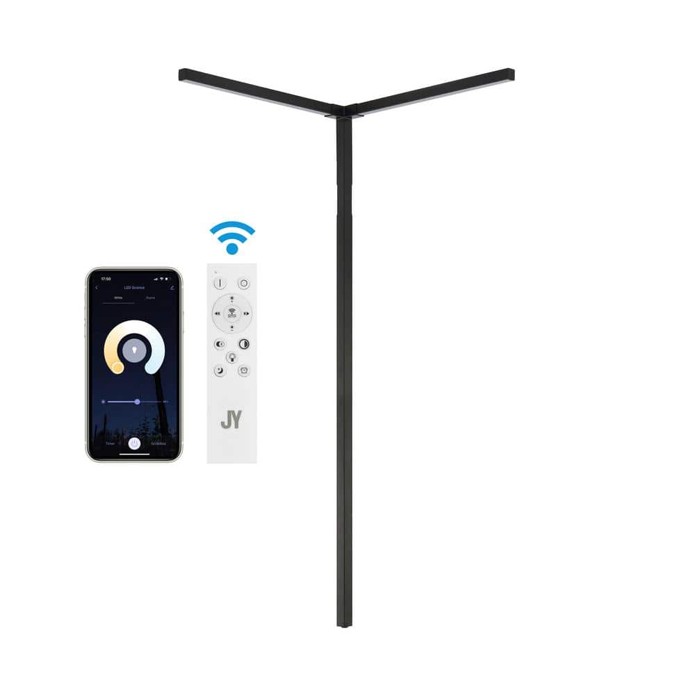Madsen 18.25" Black Iron Minimalist Plug-In LED Sconce