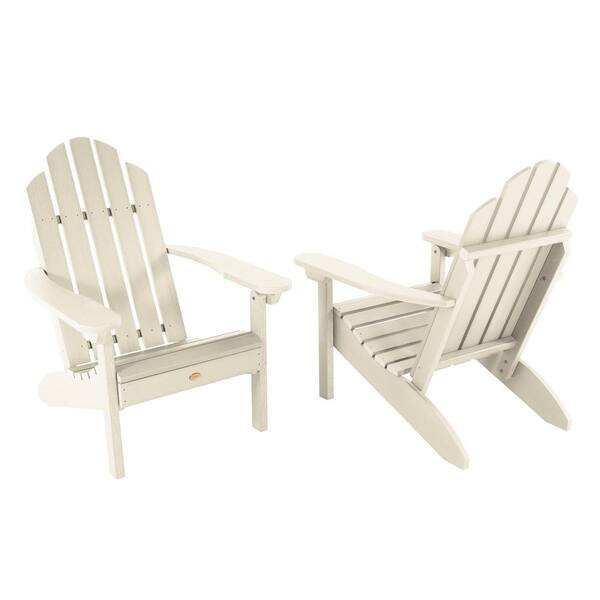 Highwood Classic Westport Whitewash Recycled Plastic Set of 2