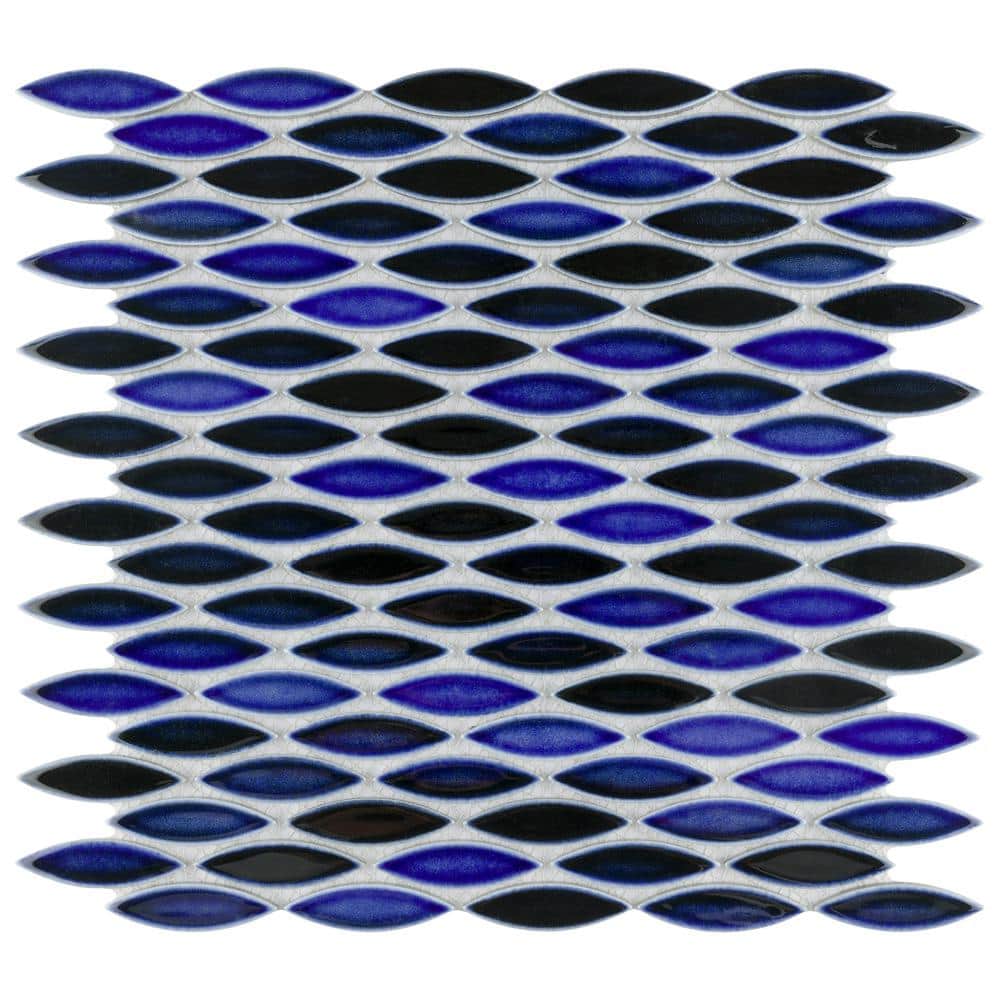 Pescado Glossy Azul 6 in. x 6 in. Porcelain Mosaic Take Home Tile Sample price history on PriceWatchPro