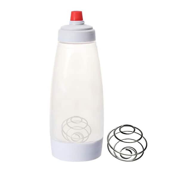 Breakfast Baking Series Clear 2-Pack Pancake and Waffle Batter Dispenser and Mixing Ball Batter Bottle for Cupcakes