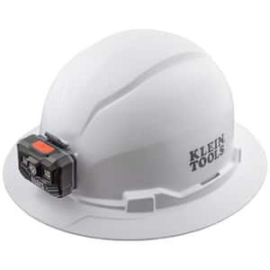 Hard Hat Non-Vented Full Brim with Rechargeable Headlamp