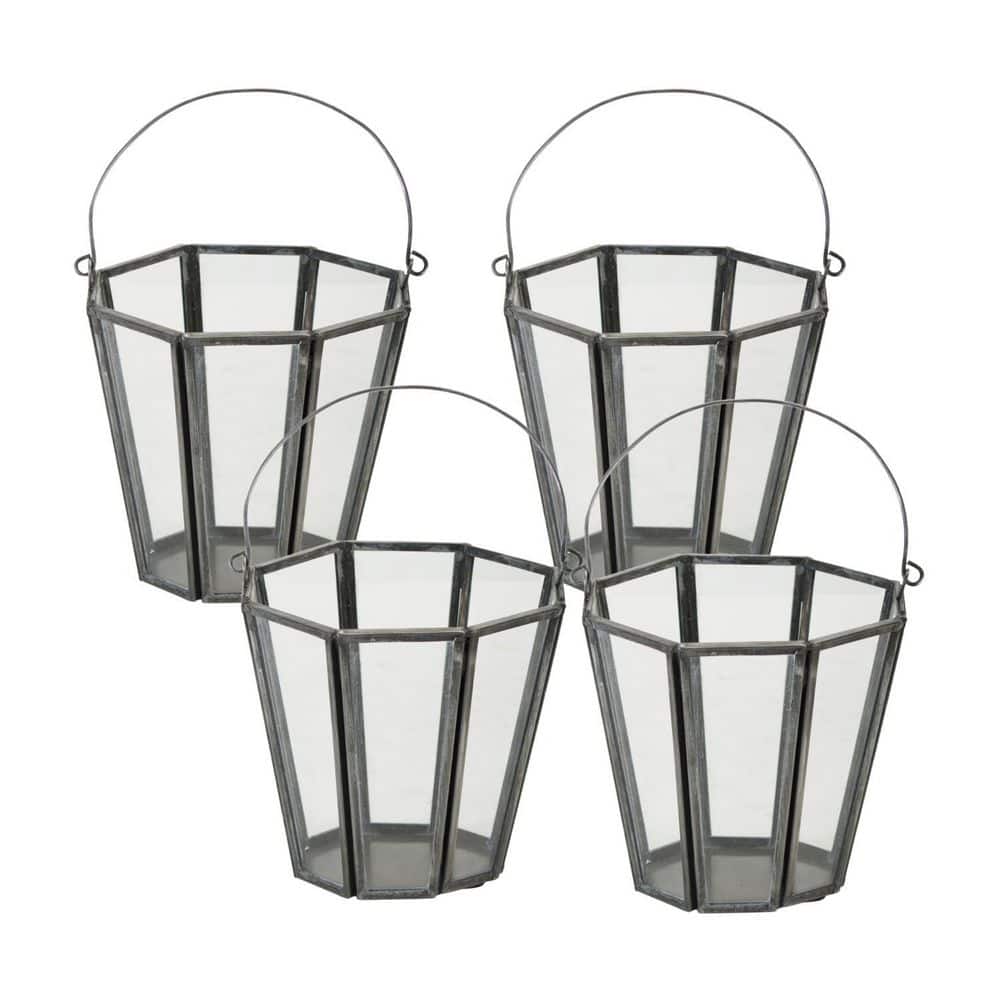 Gray Glass Votive Set of 4-Pack price history on PriceWatchPro