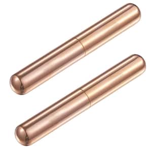 Delta Rose Gold Stainless Steel Cigar Tube (2-Pack)
