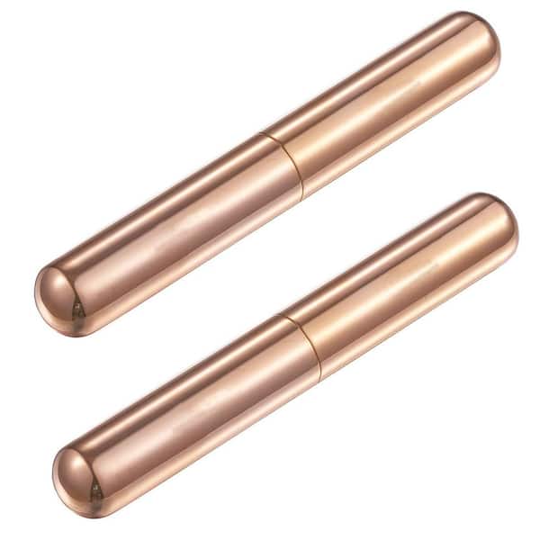 Visol Delta Rose Gold Finish Stainless Steel Cigar Tube - VCASE505RG