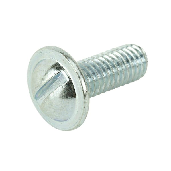 Crown Bolt M6-1 x 16 mm Bright Zinc MS Round Washer Head Slotted License Plate Bolt (2-Bag)