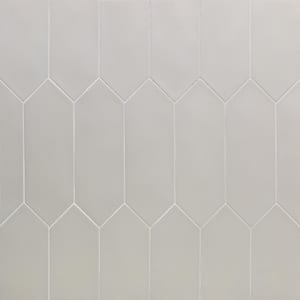 Russell Light Gray 4 in. x 12 in. Matte Porcelain Picket Floor and Wall Tile (40 pieces 10.76 sq. ft. / Box)