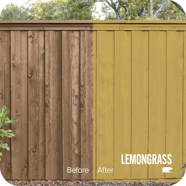 5 gal. #PPU6-18 Lemongrass Solid Color House and Fence Exterior Wood Stain