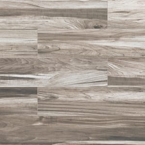 Carolina Timber Grey 6 in. x 24 in. Matte Porcelain Wood Look Floor and Wall Tile (14 sq. ft./Case)