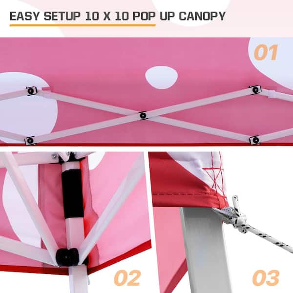 10 ft. x 10 ft. Slant Leg Pop-Up Canopy