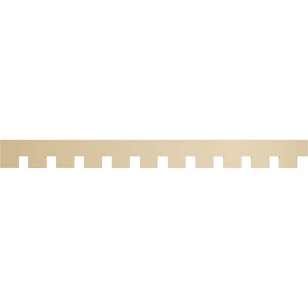 Ekena Millwork 1 in. D x 8 in. W x 88 in. L Primed Polyurethane Panel Moulding