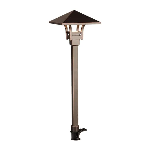 Hampton Bay 25-Watt Equivalent Oil Rubbed Bronze Integrated LED Outdoor Landscape Path Light