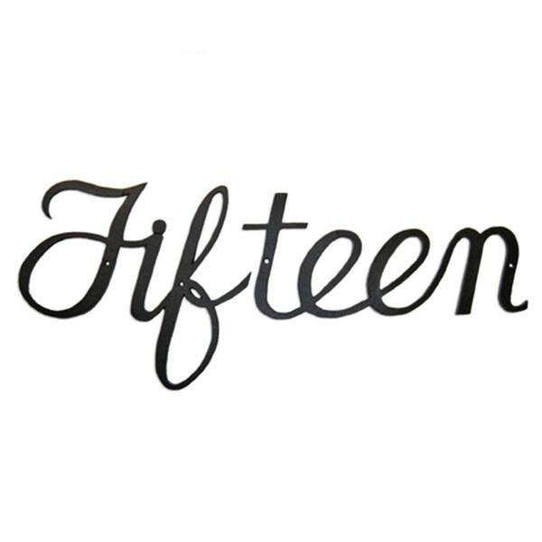 thumbnail image 2 of Mid Century Modern Cursive Floating House Numbers – 5 Inch, Black HDPE Plastic For Indoor/Outdoor 2 of 4