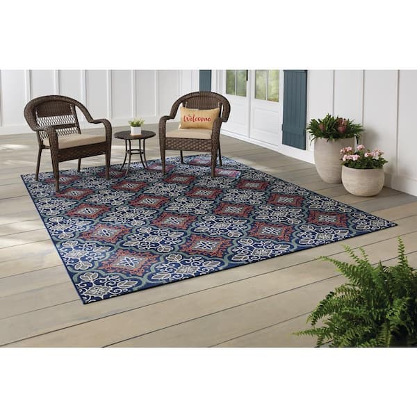Hampton Bay Star Moroccan Navy C 8, Better Homes And Gardens Area Rugs 8×10