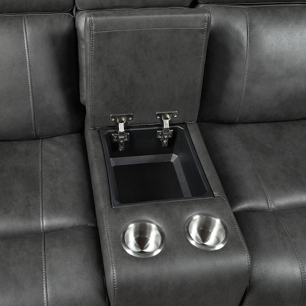 Lazzara Cadmus 72 in W Microfiber Fabric 2-Seater Manual Double