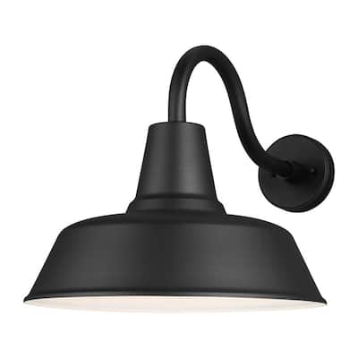 Barn Light 1-Light Black Outdoor Wall Mount Lantern Sconce
