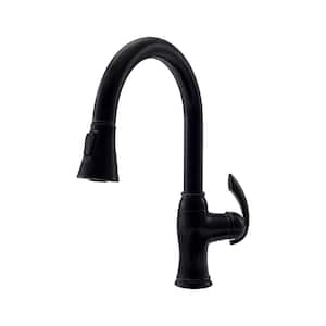 MR Direct 4-Hole Single-Handle Standard Kitchen Faucet with Side 
