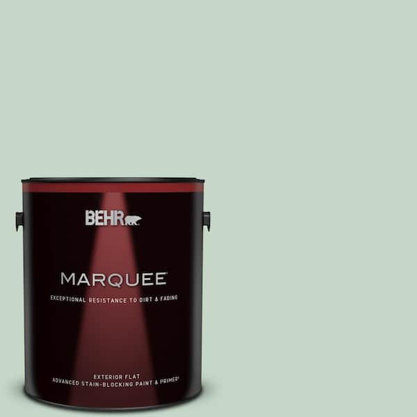 BEHR MARQUEE 1 gal. #S410-2 New Moss Flat Exterior Paint & Primer