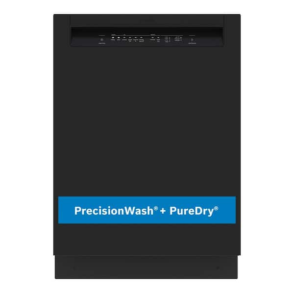 100 Series 24 in. Black Front Control Tall Tub Dishwasher with Hybrid Stainless Steel Tub, 50 dBA