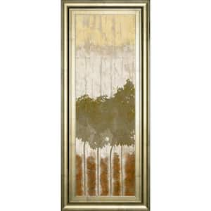 "Nature's Quartet I" By Alonzo Saunders Framed Print Abstract Wall Art 42 in. x 18 in.