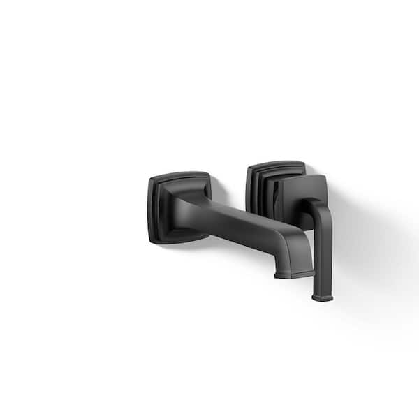 KOHLER Riff Single-Handle Wall-Mounted Faucet in Matte Black