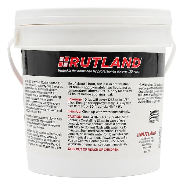 Rutland 4.5 in. x 9 in. x 1.25 in. Fire Brick (6 per Box) 604 - The Home  Depot