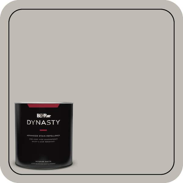 BEHR DYNASTY 1 Qt. #MQ6-23 Pumice One-Coat Hide Matte Interior Stain-Blocking Paint & Primer