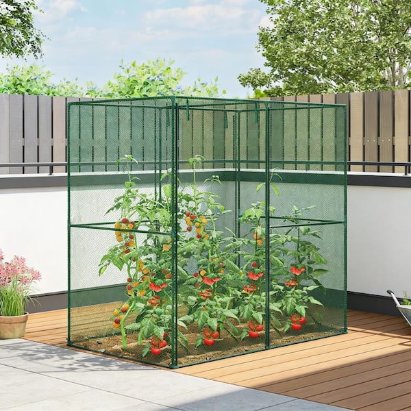 goen° plant planet　ふくろうブランケット 6 ft. x 4 ft. Green Polyethylene & Steel Grow Tent, Crop Cage