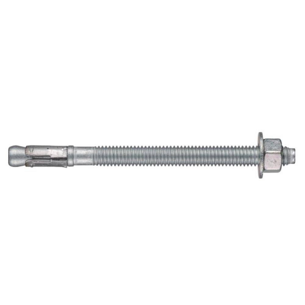 Hilti 3/4 in. x 5-1/2 in. Kwik Bolt 1-Carbon Steel Zinc Plated Concrete ...