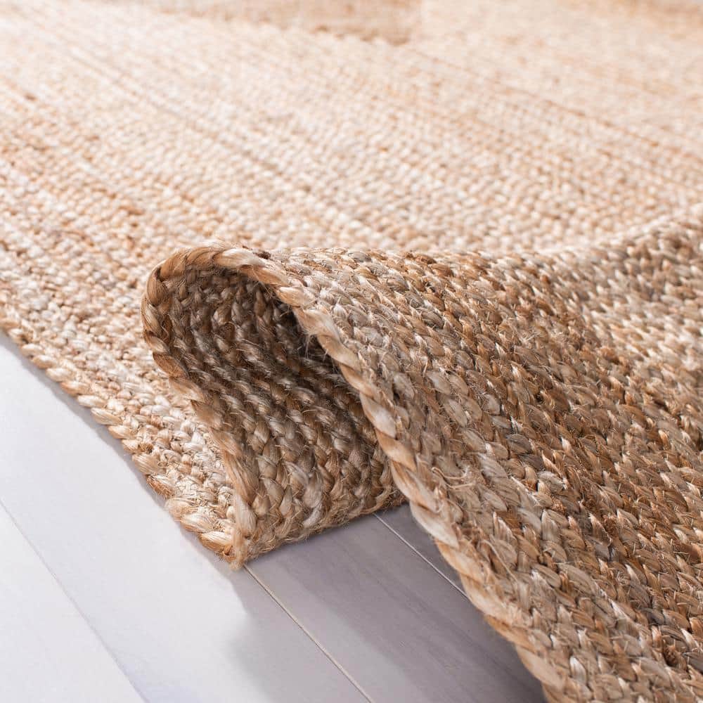 Cape Cod Natural 12 ft. x 12 ft. Solid Color Border Square Area Rug - thumbnail 4
