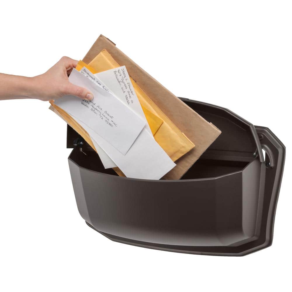 Small Bronze Aluminum Wall Mount Mailbox