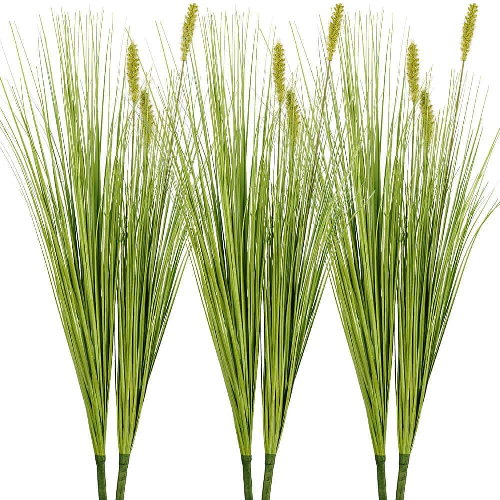 27 in. Indoor/Outdoor Artificial Onion Grass Greenery Shrubs Bushes and Art