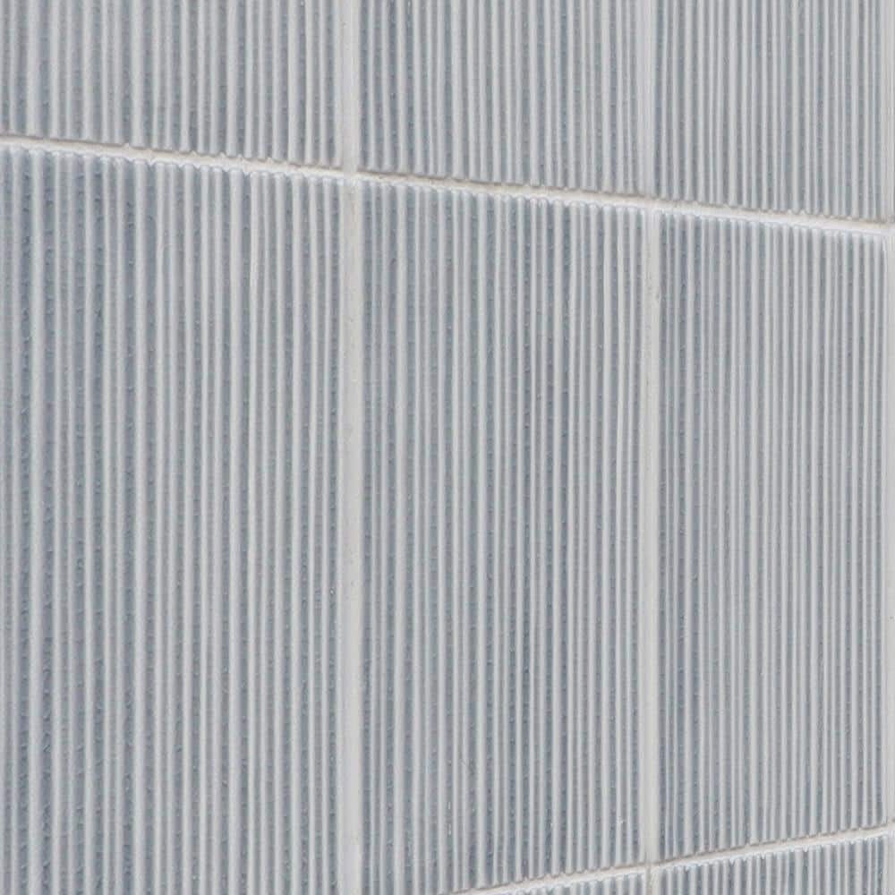 Sky Blue Polished Glass Subway Wall Tile for Bathroom and Kitchen