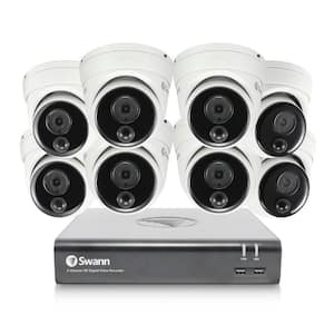 8-Channel 1080p 1TB DVR Security Camera System with 8 Wired Dome Cameras