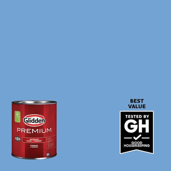 Glidden Premium 1 qt. PPG1242-4 Overcast Semi-Gloss Interior Latex Paint