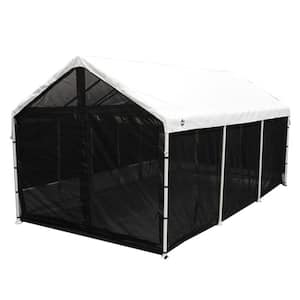King Canopy 10Ft x 20Ft Enclosed Canopy Screen Room a, Frame Sold Separately, Fits Frames 10ft 8in x 20ft, CSR1020BK