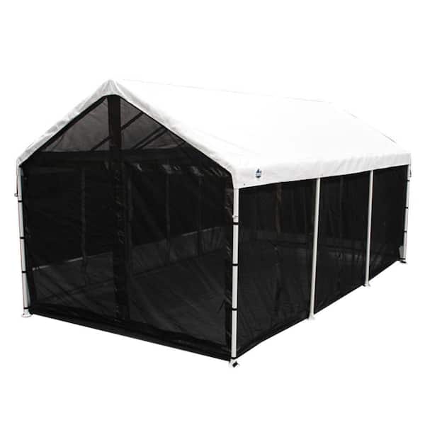 King Canopy King Canopy 10Ft x 20Ft Enclosed Canopy Screen Room a, Frame Sold Separately, Fits Frames 10ft 8in x 20ft, CSR1020BK