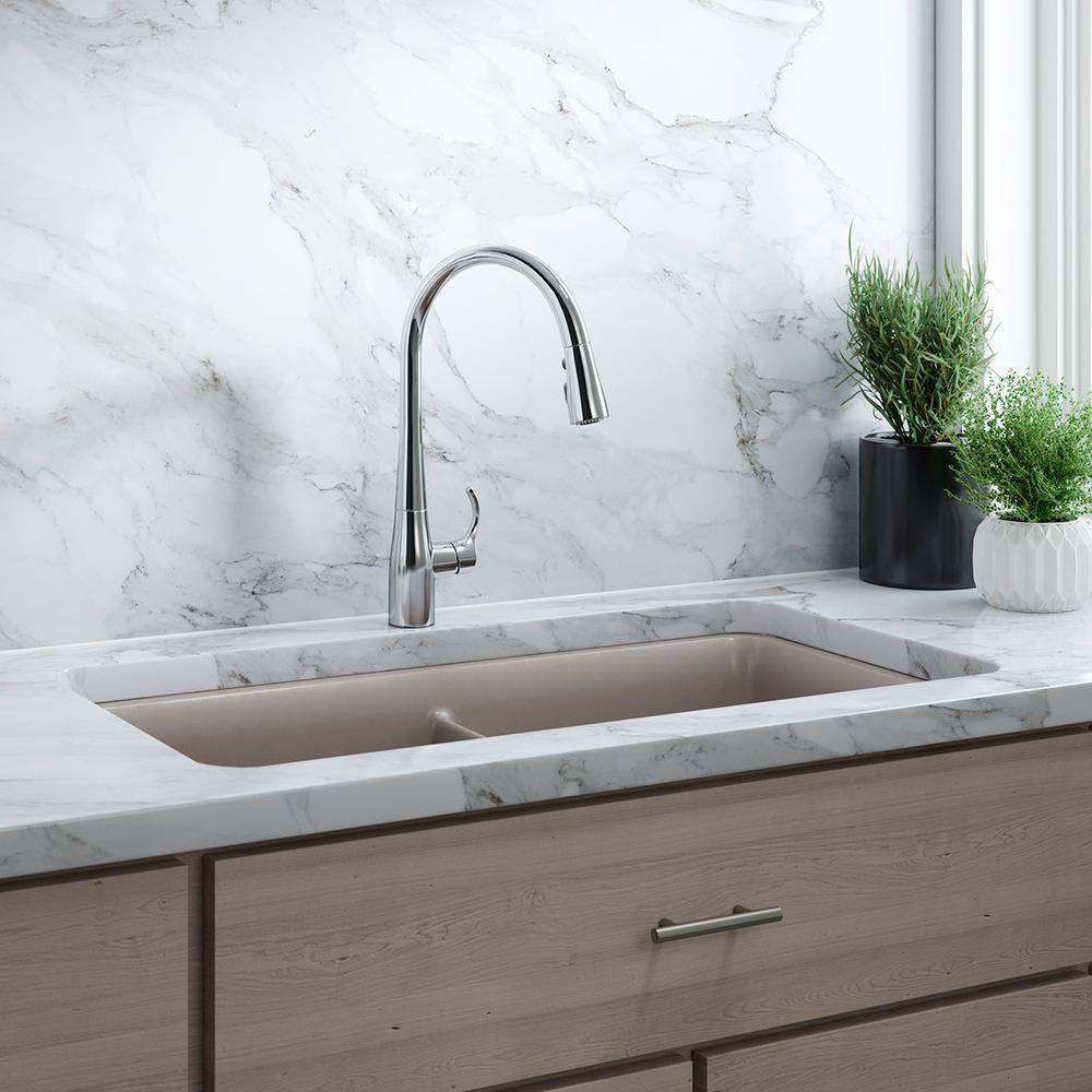 Polished Chrome Touchless Pull-Down Kitchen Faucet with Sprayhead