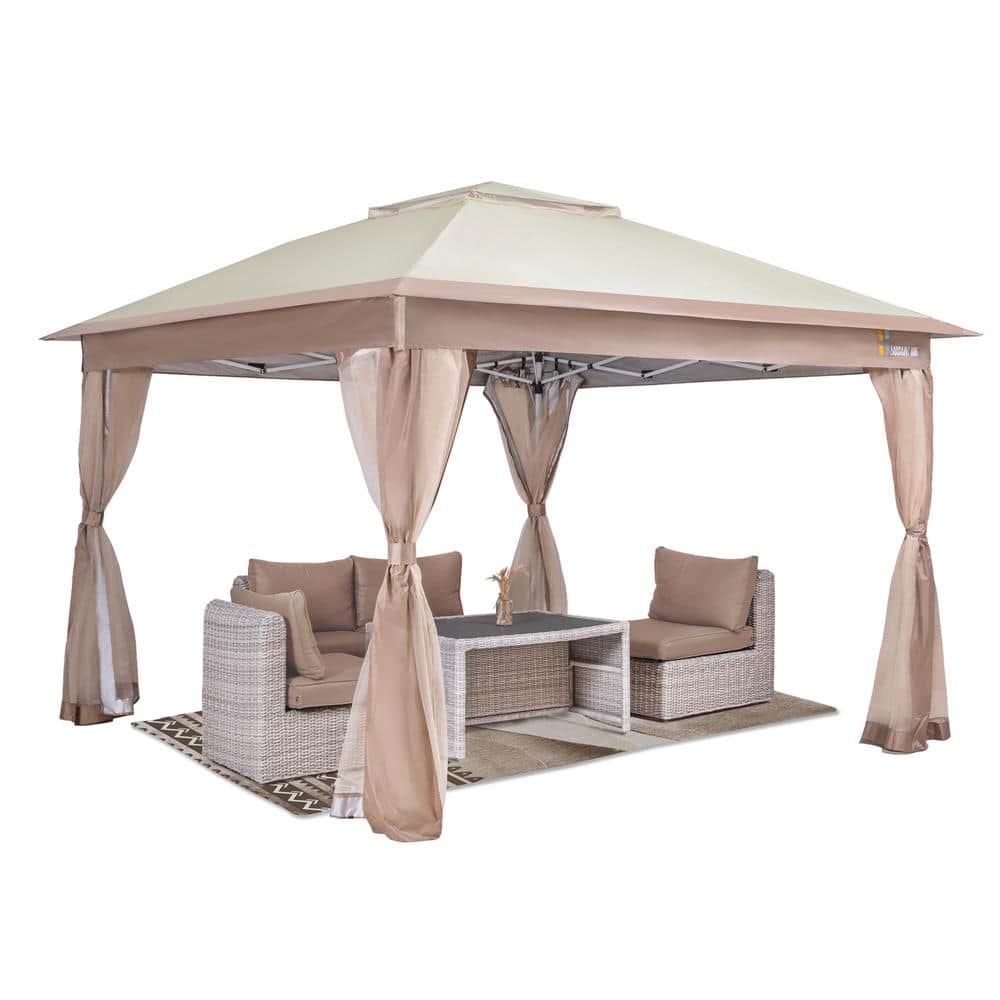 12 ft. x 12 ft. Pop Up Gazebo with Mosquito Netting