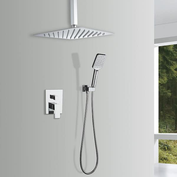 Staykiwi Single-Handle 3-Spray Shower Faucet 2.5 GPM with Pressure Balance Anti Scald in Chrome