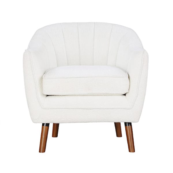 White fabric 2024 armchair