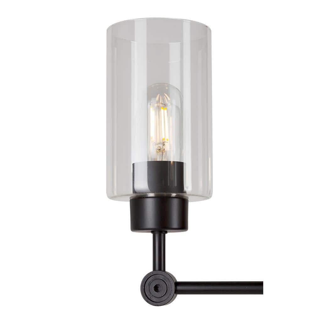 Jayden Transitional 5-Light Chandelier with Clear Glass Shades