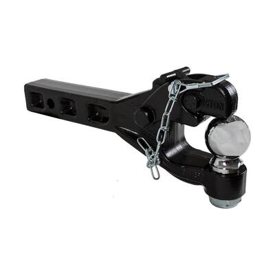 2 in. 6-Ton Chrome Receiver Mount Combination Hitch Ball