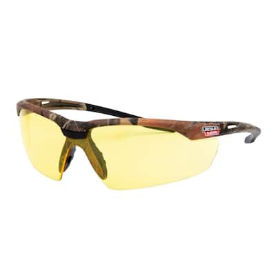 Camo Safety Yellow Glasses with Amber Lenses