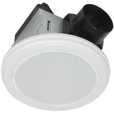 80 CFM Ceiling Mount Bathroom Exhaust Fan with Bluetooth Speaker and LED Light